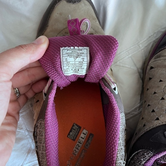 MERRELL Vibram Low Rise Tie Up Women’s Hiking Shoe Size 8.5 - Picture 3 of 4